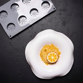 Pavoni Half Orange Silicone Mould 8 Cavities 50 ml