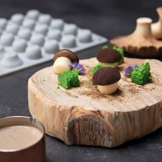 Stampo Pavoni Mushroom Silicone Platino 40 Cavità