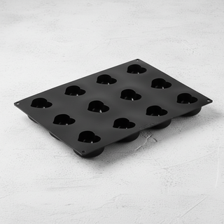 Stampo Silicone Pavoni Passion 12 Cuori 40x30 cm