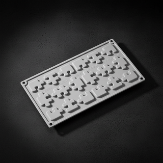 Stampo Pavoni Puzzle GG018 Silicone Platinico 18 Cavità