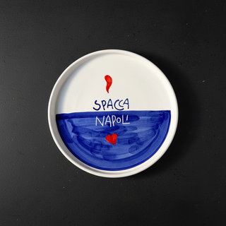 400GON | PIATTINO DA 21 CM CON BORDINO IN CERAMICA - VARI DECORI