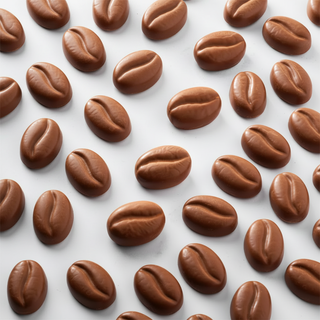 Praline caffè su cemento senza stampo