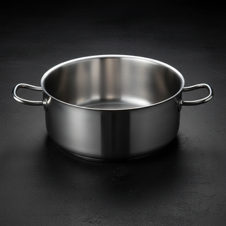 Casserole Basse Pujadas 2 Poignées Acier Inoxydable 18/10