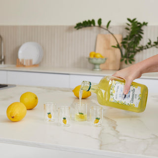 Verres à Shot Citron Balvi Verre Borosilicate 50 ml Set 4