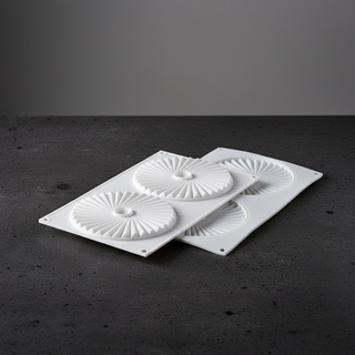 Stampo Silikomart Plissé 100 Silicone Platino 2 Cavità