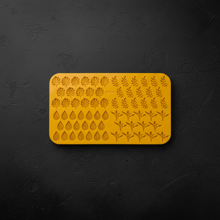 Silikomart Giardino Silicone Mould 68 Leaf Cavities 30x17.5