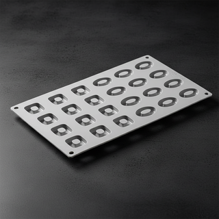 Stampo Pavoni Ovosquare 24 Cavità Silicone Platino