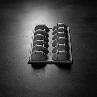Pavoni Aubergine Silicone Mould 12 Cavities 35ml