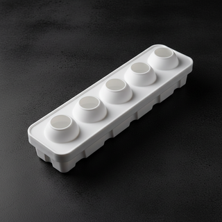 Stampo silicone cavità su cemento nero