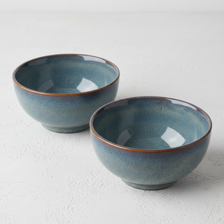 Frescura Stone Round Bowl Stone Effect 2 Pieces