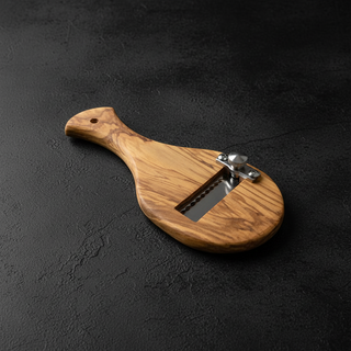 Tagliatartufi Legno Lama Seghettata Acciaio Inox