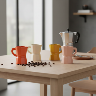 Tazzine Balvi Forma Moka 60 ml Ceramica Set 4