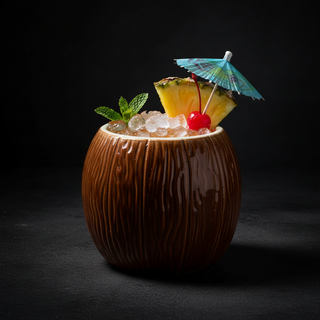 TIKI | MUG COCCO IN CERAMICA MARRONE CL 63