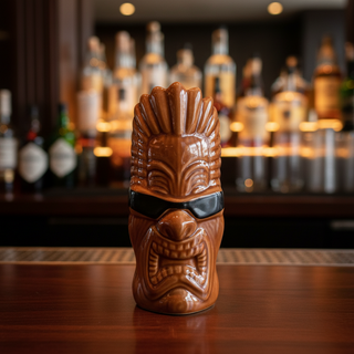 Bicchiere Tiki Tikinator Ceramica Smaltata