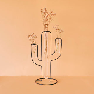 Vaso Silhouette nero metallo/vetro
