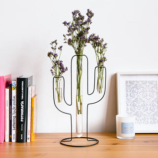 Vaso Silhouette nero metallo/vetro