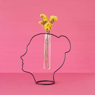 Vaso Silhouette nero metallo/vetro
