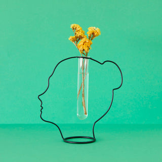 Vaso Silhouette nero metallo/vetro