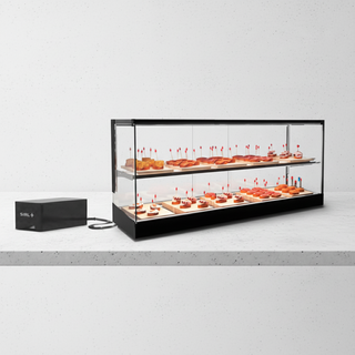 Hotclass Logic Triple Cuba Plana Refrigerated Display Cabinet