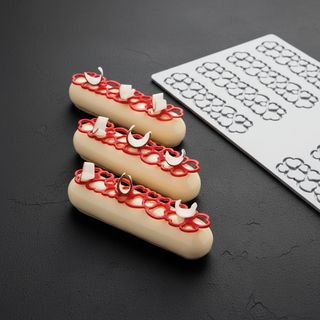 Tappetino Silicone Pavoni Cuori 12x2,7 cm